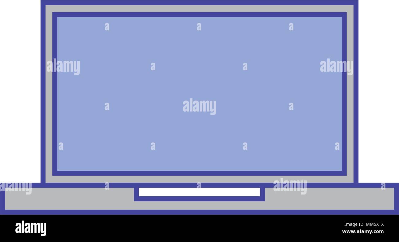 laptop computer wireless digital technology vector illustration Stock ...