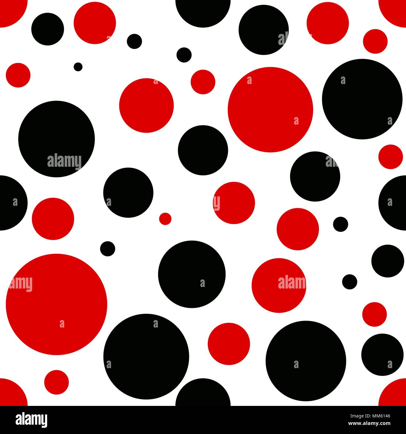 Vector red and black dot geometry pattern. color abstract geometric ...