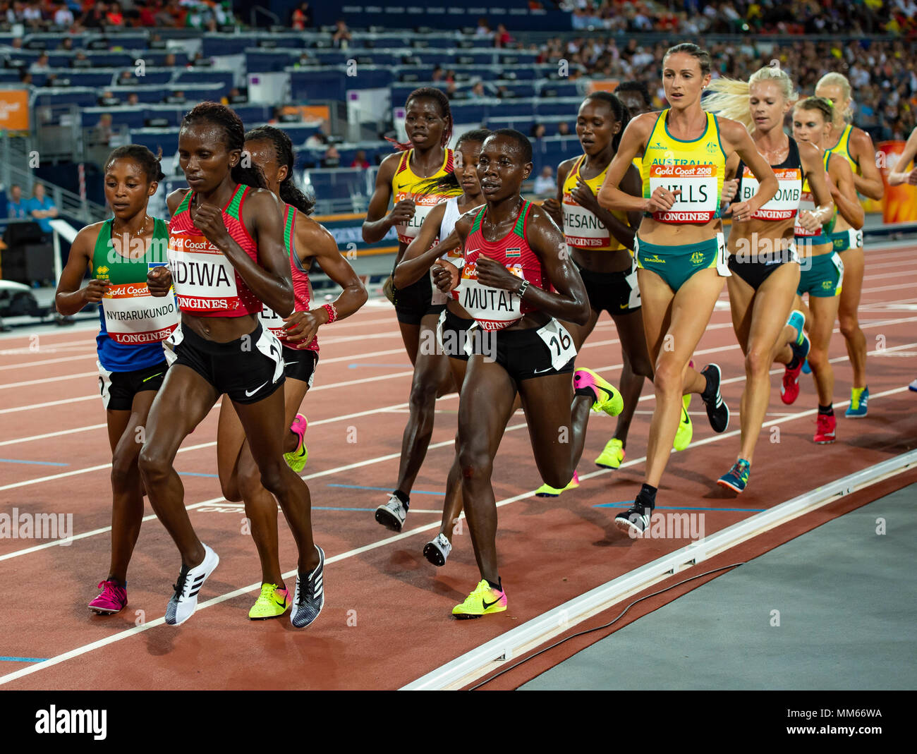 GOLD COAST AUSTRALIA APRIL 9 Beatrice Mutai of Kenya competing