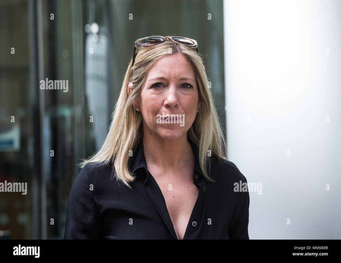 Joanna Gosling,presenter and journalist at the High Court where she is