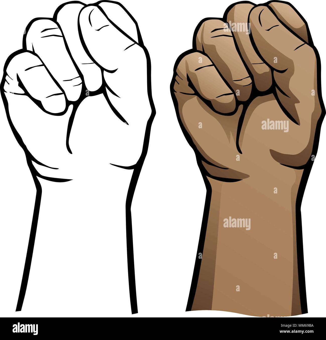 Hand Fist Vector Illustration Stock Vector Image And Art Alamy