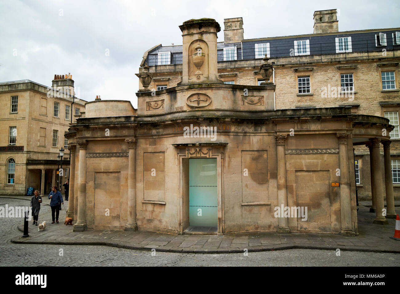 The Cross Bath old thermal bath spa hot springs Bath England UK Stock Photo