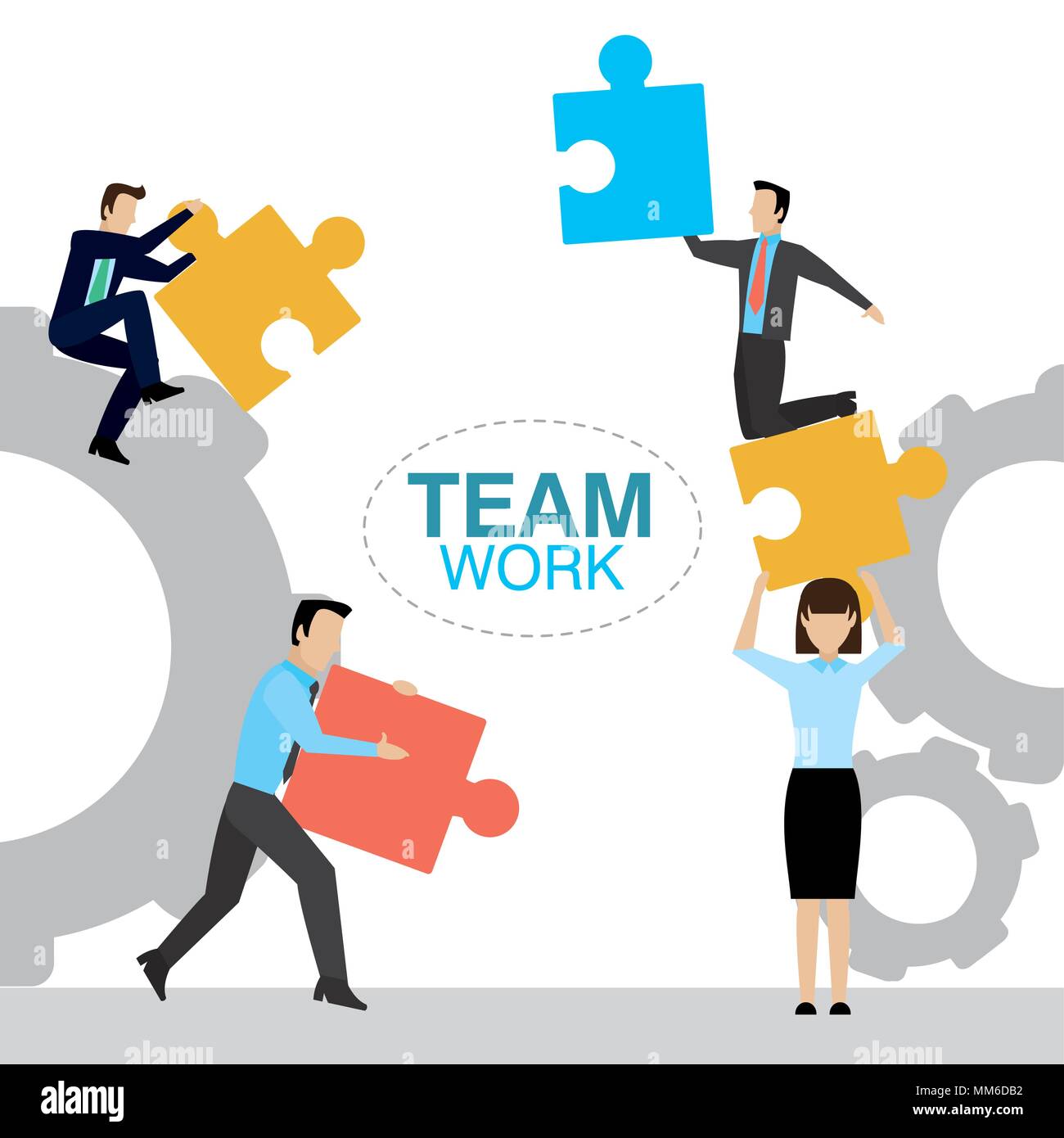 Business teamwork concept Stock Vector Image & Art - Alamy
