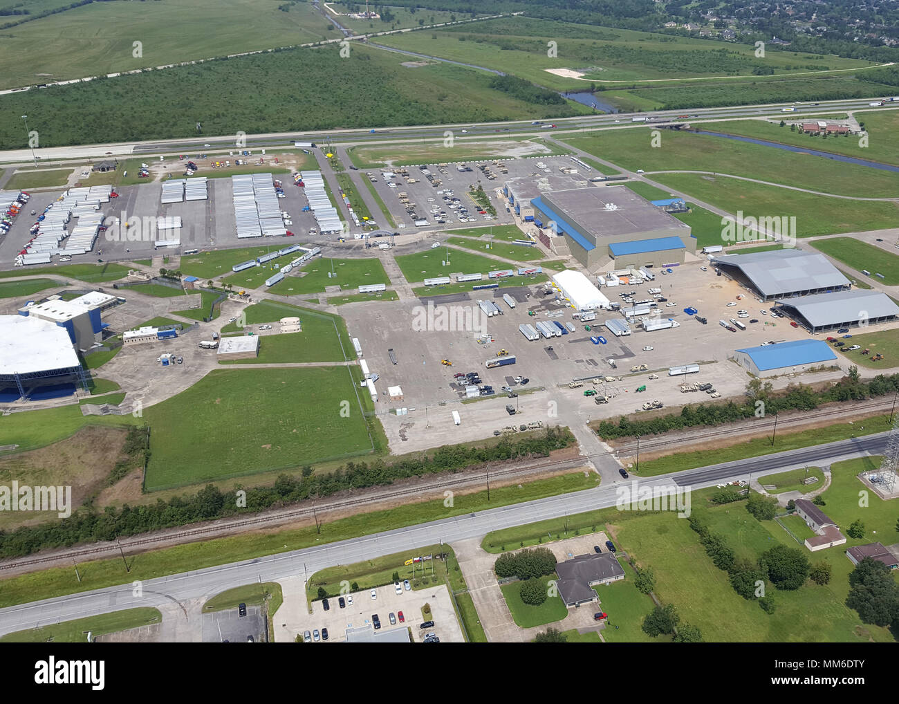 Hurricane Harvey recovery efforts in the Beaumont area, headed by the Federal Emergency