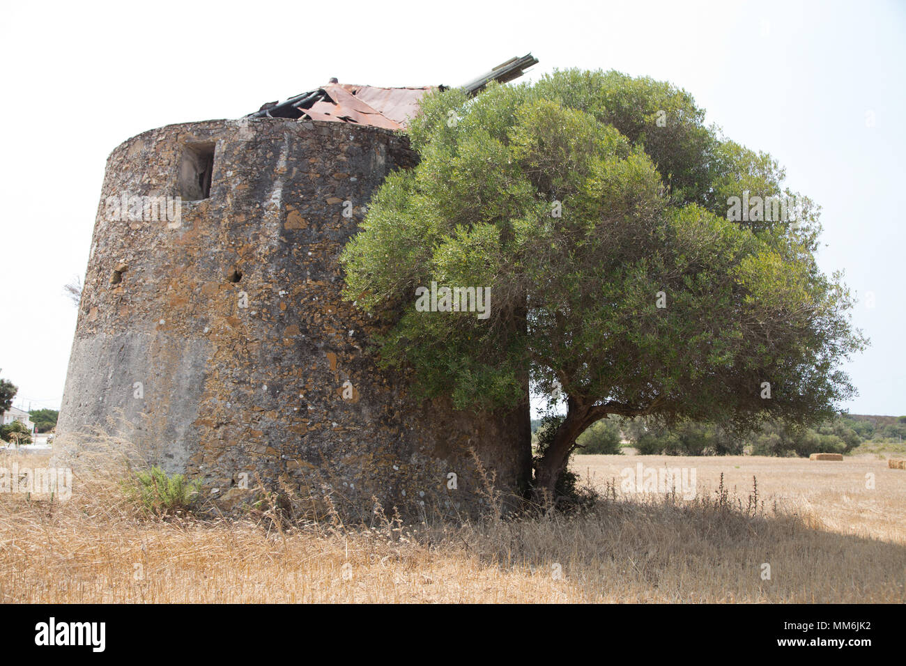 old abandoned mill in portugal Stock Photo