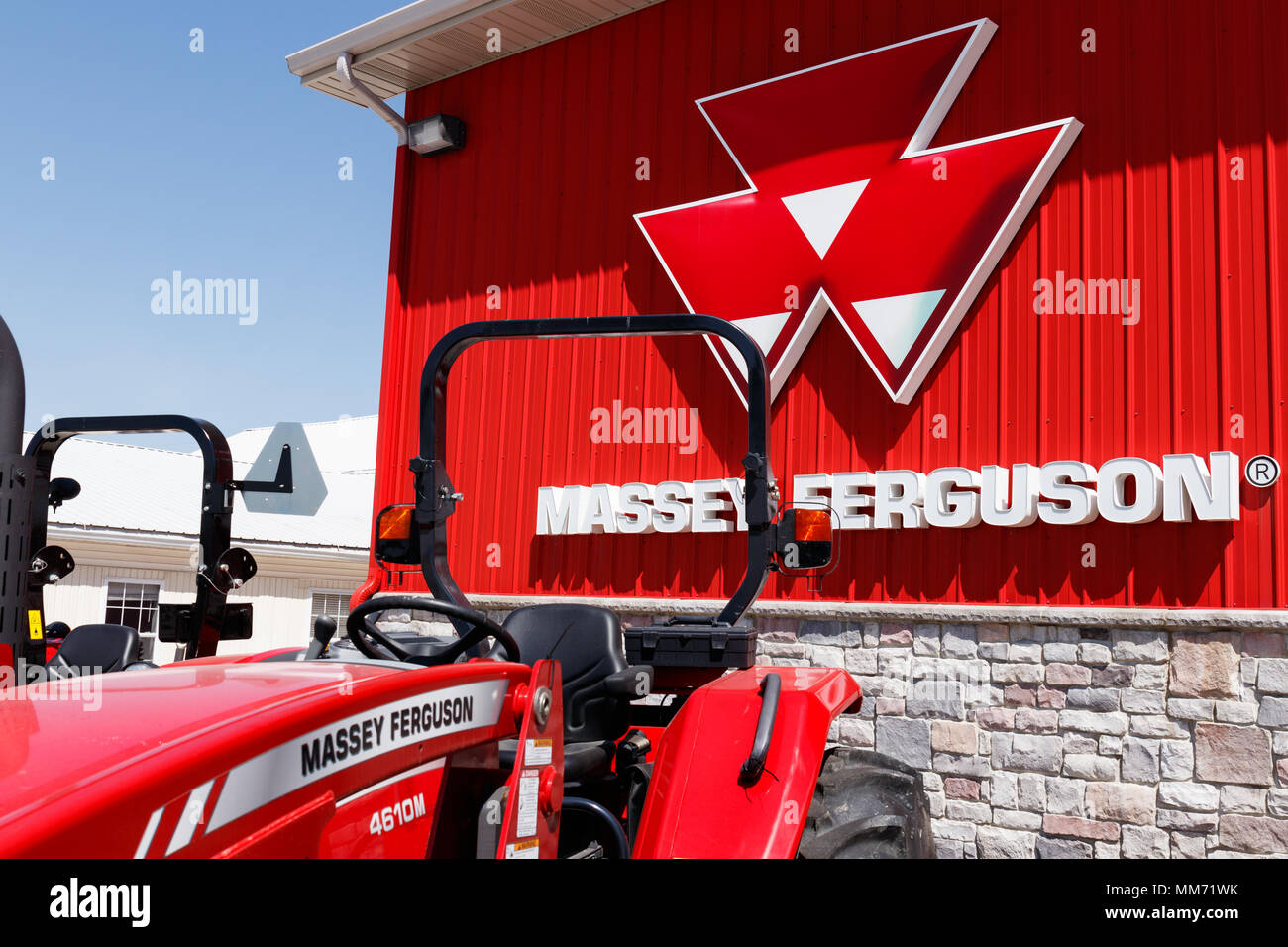 Plevna Circa May 2018 Massey Ferguson dealer. Massey Ferguson is a