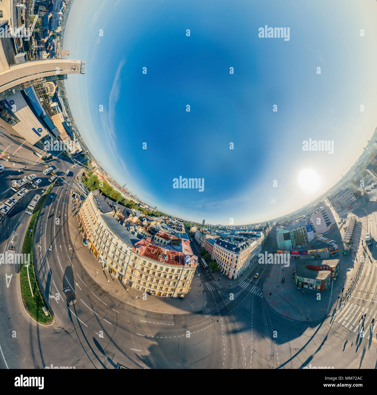 Aerial view riga center hi-res stock photography and images - Alamy