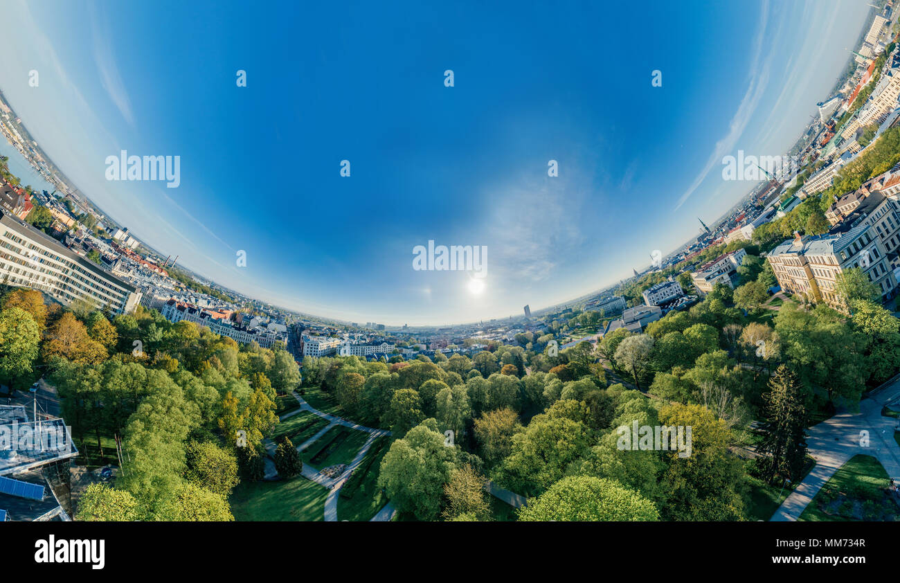 Aerial view riga parks hi-res stock photography and images - Alamy