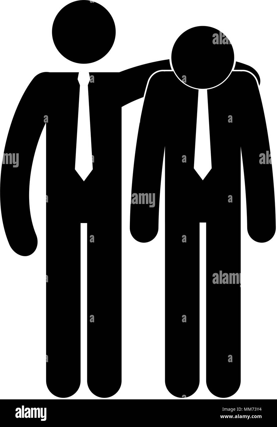 businesspeople teamwork silhouette avatars Stock Vector