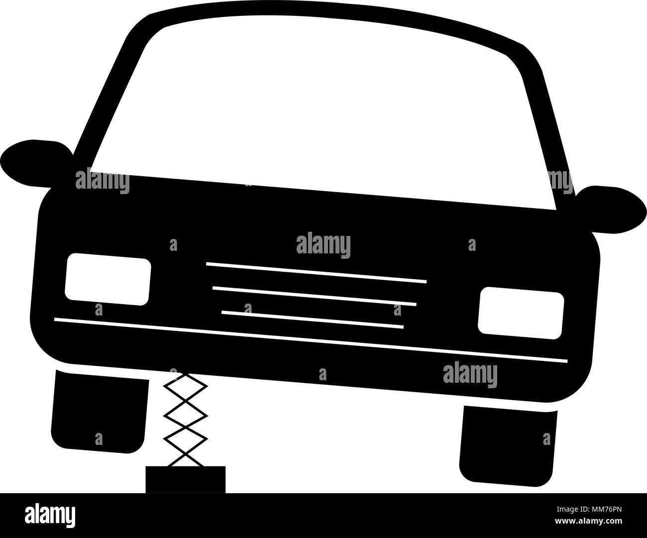 car sedan changing wheel Stock Vector Image & Art - Alamy