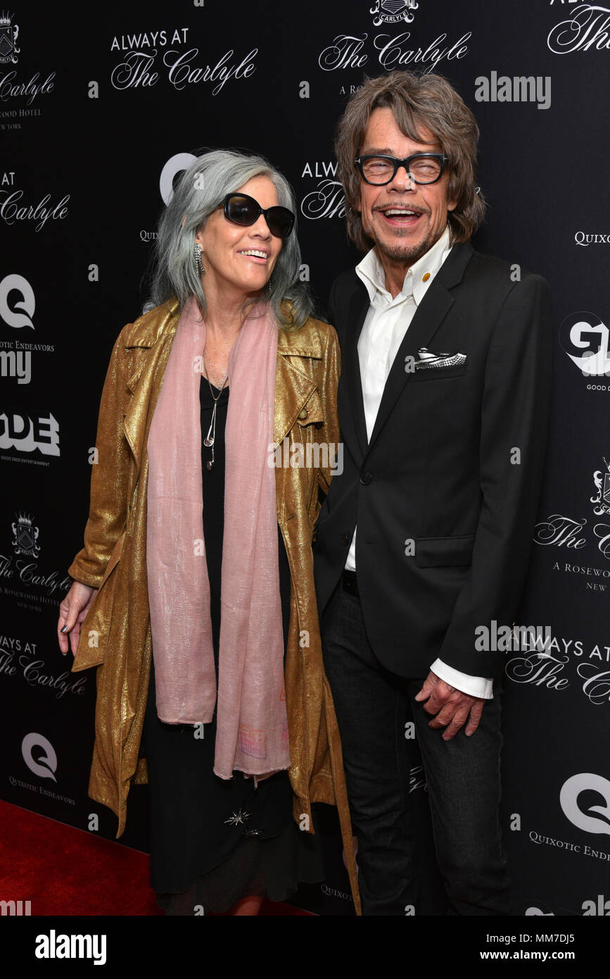 New York, USA. 8th May, 2018. Mara Hennessey and David David Johansen  attend the Always At The Carlyle Premiere on May 8, 2018 in New York City.  Credit: Erik Pendzich/Alamy Live News