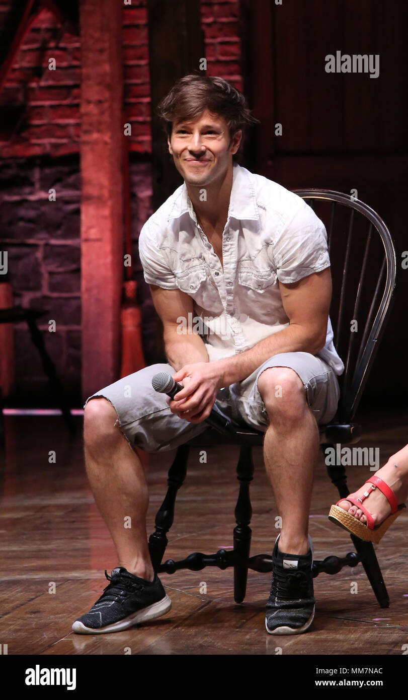 Thayne Jasperson during a Q A before The Rockefeller Foundation and The Gilder Lehrman Institute of American History sponsored High School student eduHam matinee performance of Hamilton at the Richard...