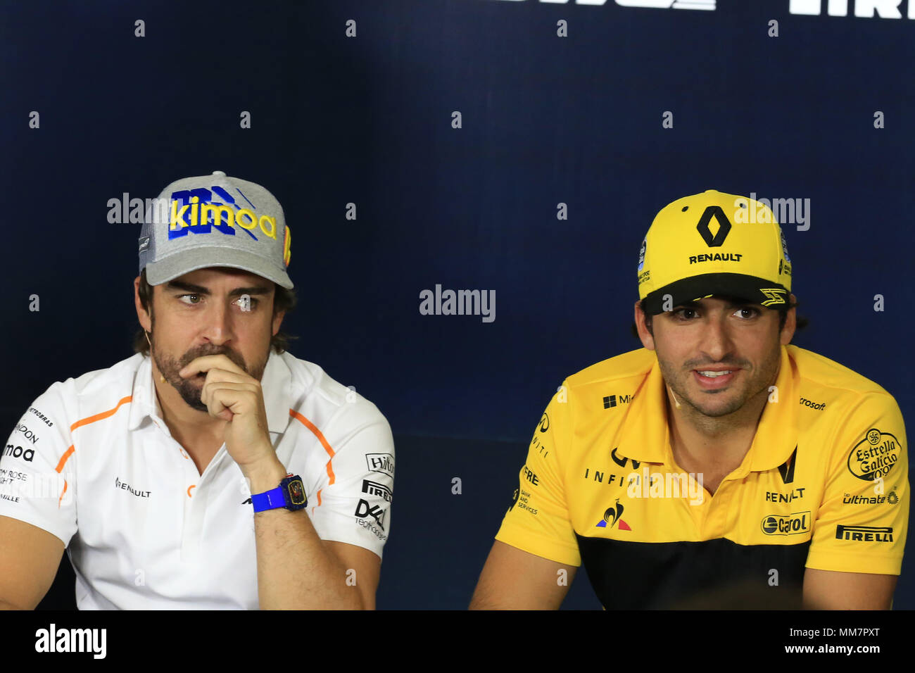 Barcelona Spain 10th May 2018 Spanish Formula One Grand Prix Driver Arrivals And Press Conference Mclaren