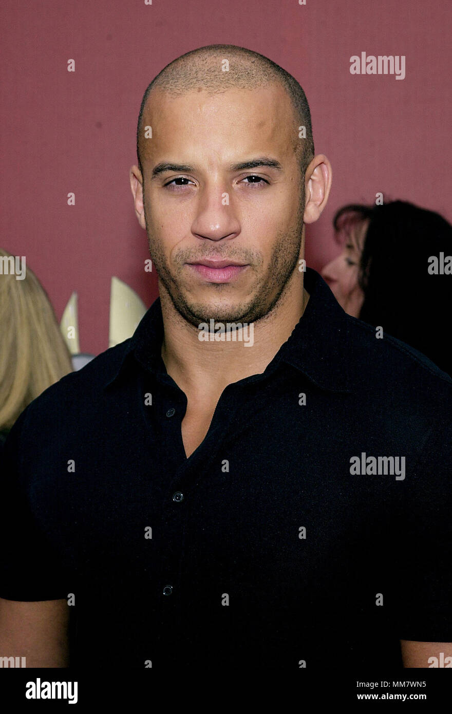 Vin Diesel arriving at the 1st World Stunt Awards at the Barker Hangar in Santa Monica Airport in Los Angeles  5/20/2001 DieselVin01.jpgDieselVin01 Red Carpet Event, Vertical, USA, Film Industry, Celebrities,  Photography, Bestof, Arts Culture and Entertainment, Topix Celebrities fashion /  Vertical, Best of, Event in Hollywood Life - California,  Red Carpet and backstage, USA, Film Industry, Celebrities,  movie celebrities, TV celebrities, Music celebrities, Photography, Bestof, Arts Culture and Entertainment,  Topix, headshot, vertical, one person,, from the year , 2001, inquiry tsuni@Gamma- Stock Photo