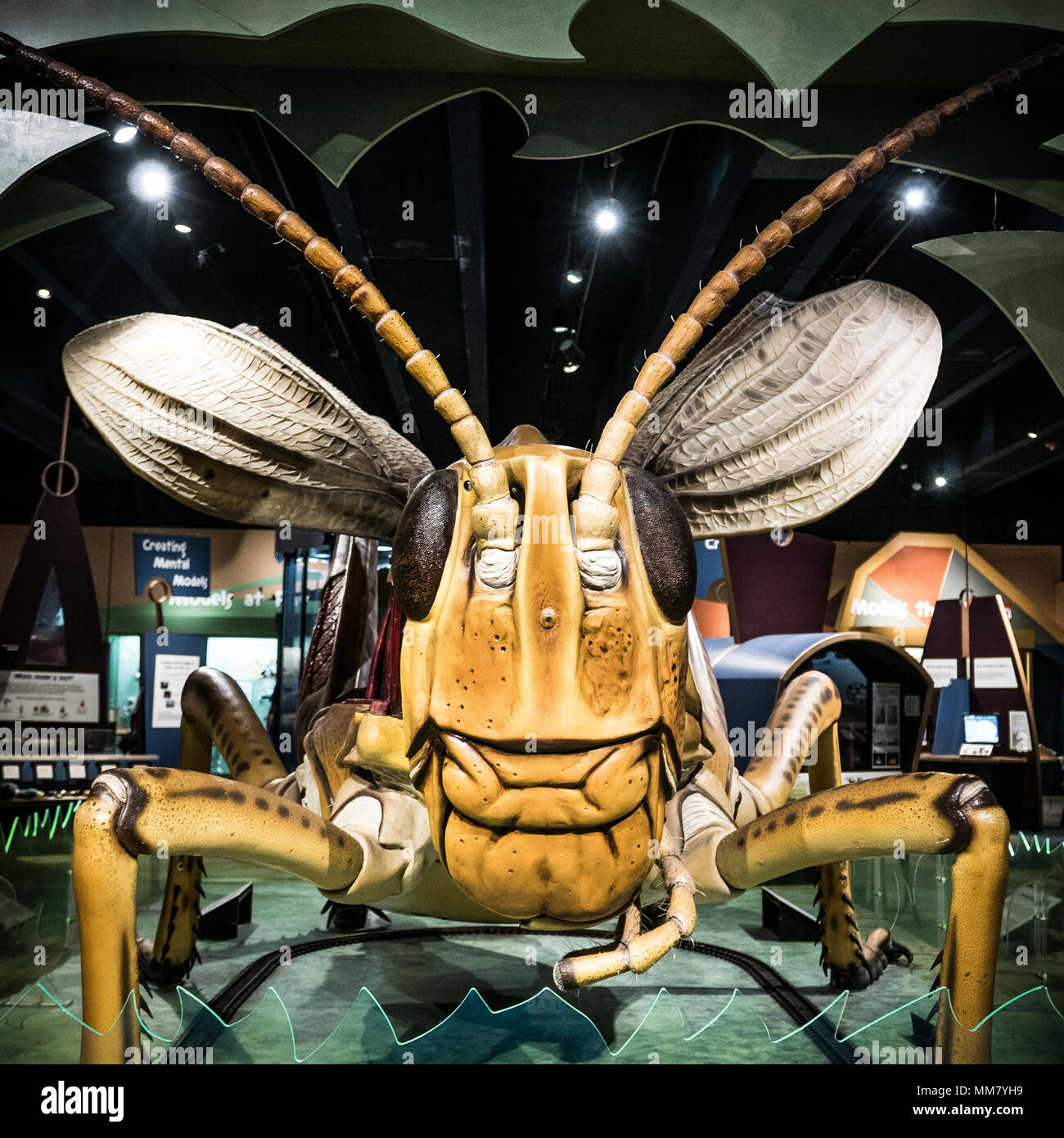 Giant sculpture at the Boston Museum of Science Stock Photo