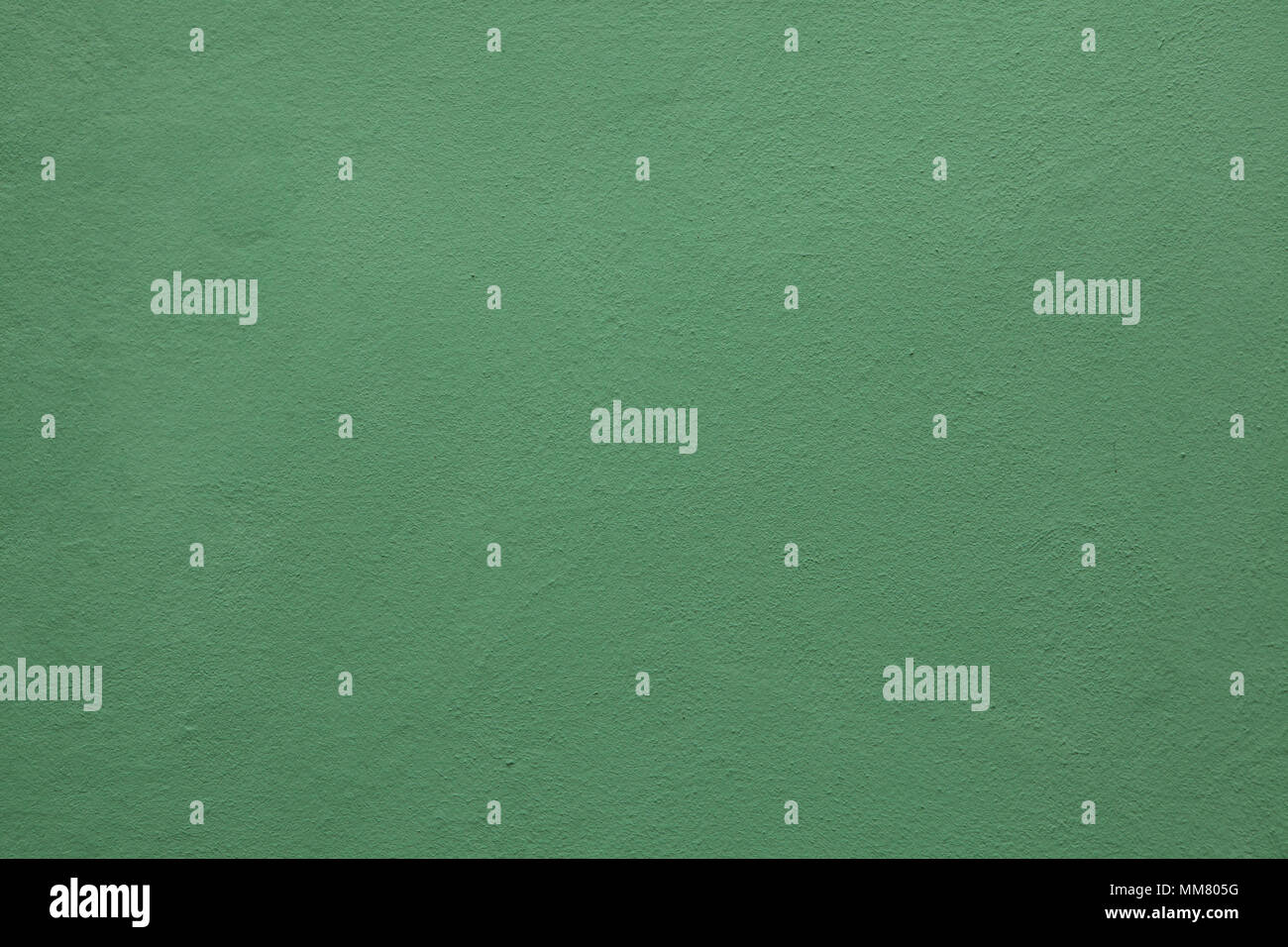 Green painted stucco wall. Background texture. Stock Photo