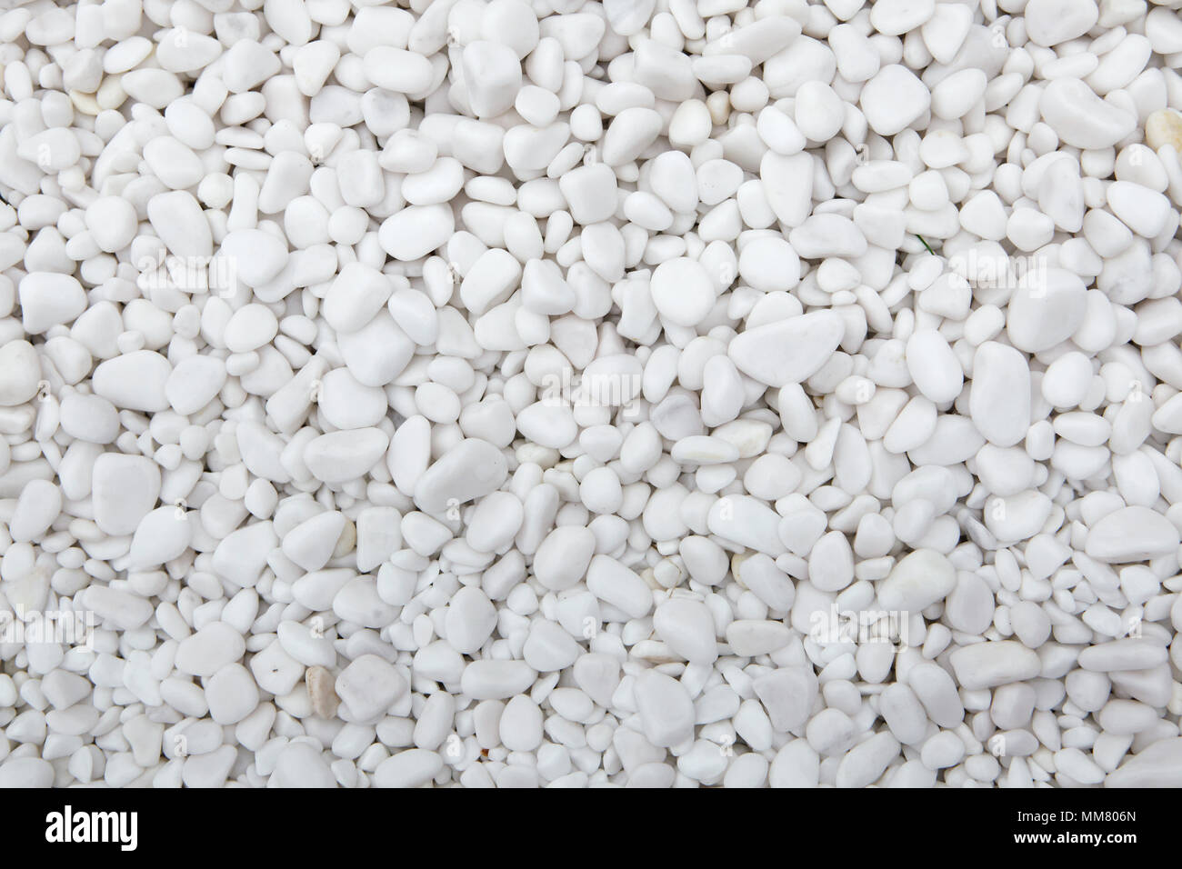Marble white pebbles. Background texture. Stock Photo