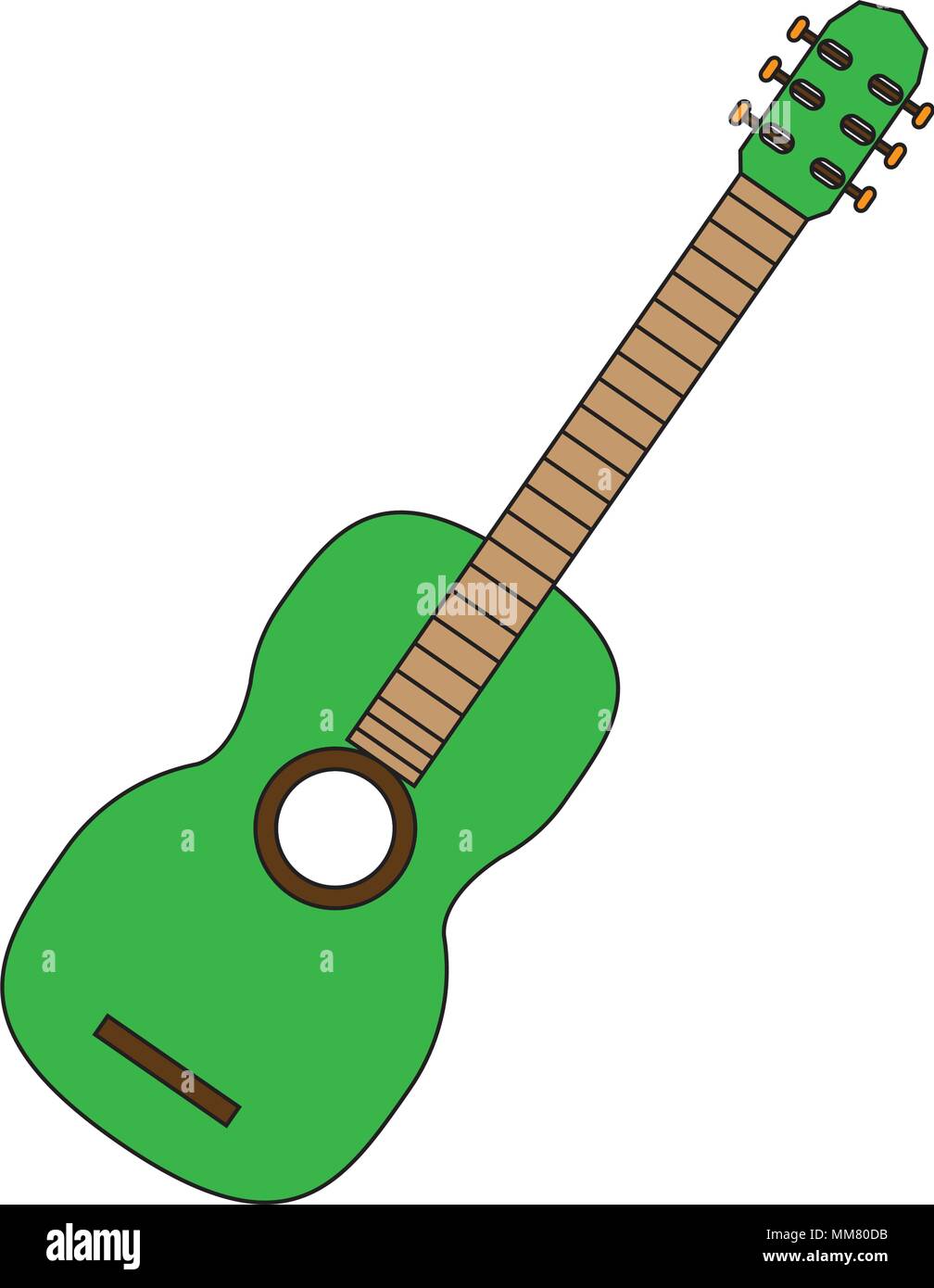 Image black white electric guitar Stock Vector Images - Alamy