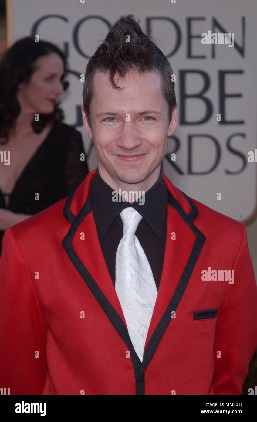 John Cameron Mitchell (HEDWIG AND THE ANGRY INCH) nominated for Best Performance by an Actor in a Motion Picture-Musical or Comedy arrives at the 2002 GOLDEN GLOBE AWARDS at the Beverly Hills Hilton in Beverly Hills, CA, Sunday, January 20, 2002. MitchellJohnCameron03.jpgMitchellJohnCameron03 Red Carpet Event, Vertical, USA, Film Industry, Celebrities,  Photography, Bestof, Arts Culture and Entertainment, Topix Celebrities fashion /  Vertical, Best of, Event in Hollywood Life - California,  Red Carpet and backstage, USA, Film Industry, Celebrities,  movie celebrities, TV celebrities, Music cel Stock Photo