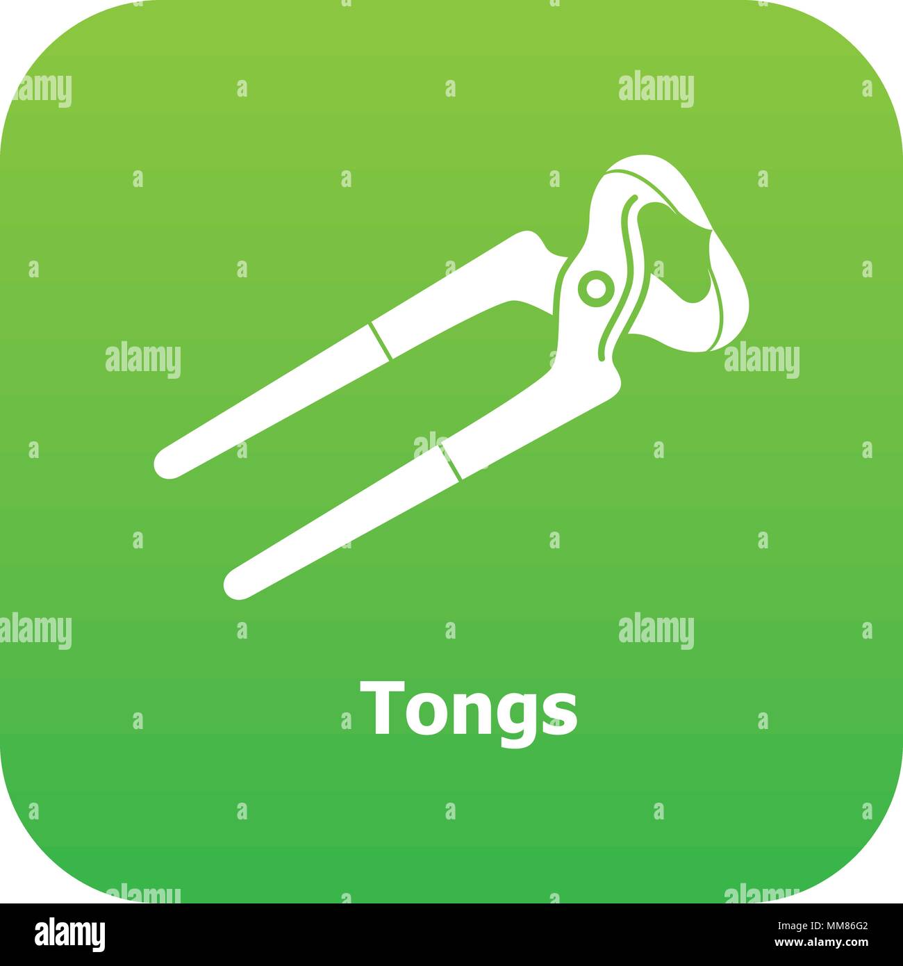 Tongs icon green vector Stock Vector Image & Art - Alamy