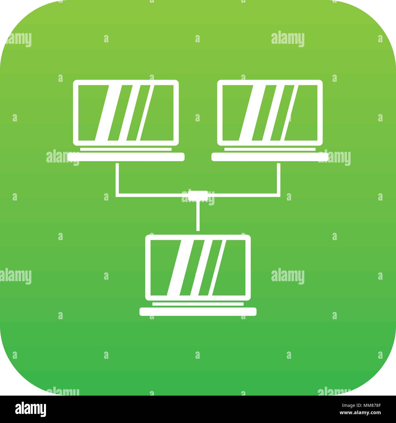 Data exchange between laptop Stock Vector Images - Alamy