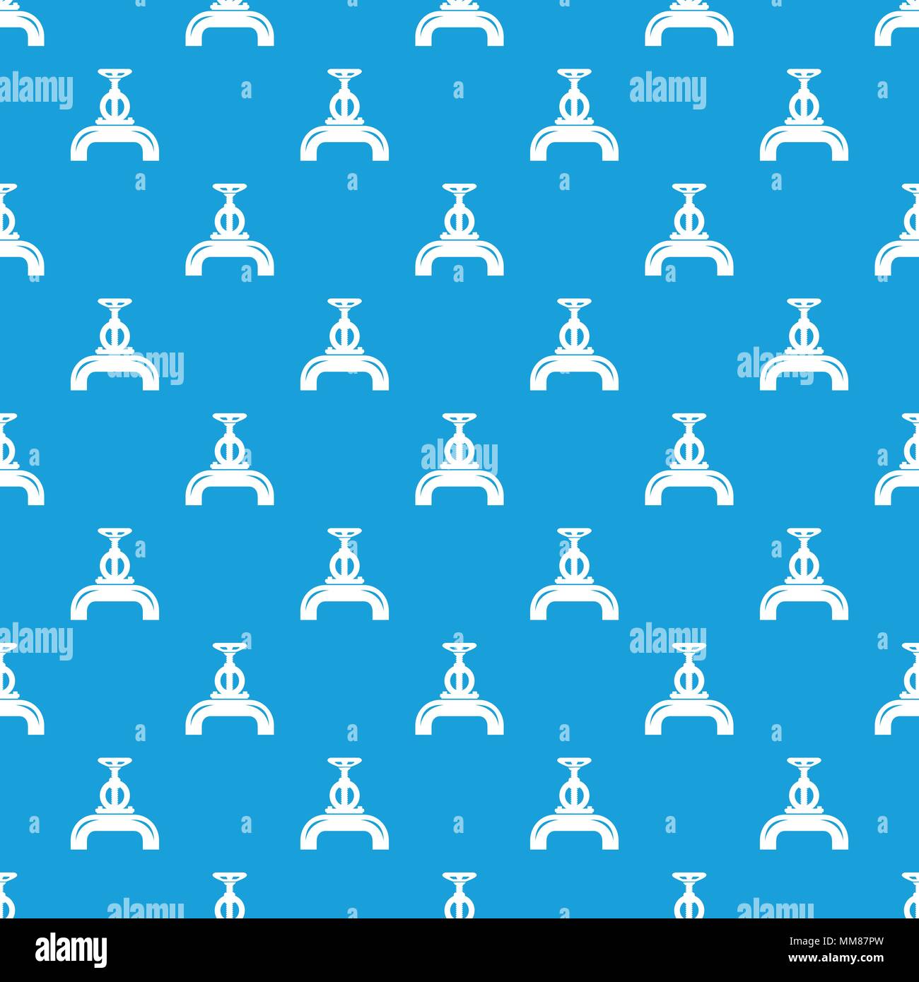 Pipiline gas pattern vector seamless blue Stock Vector