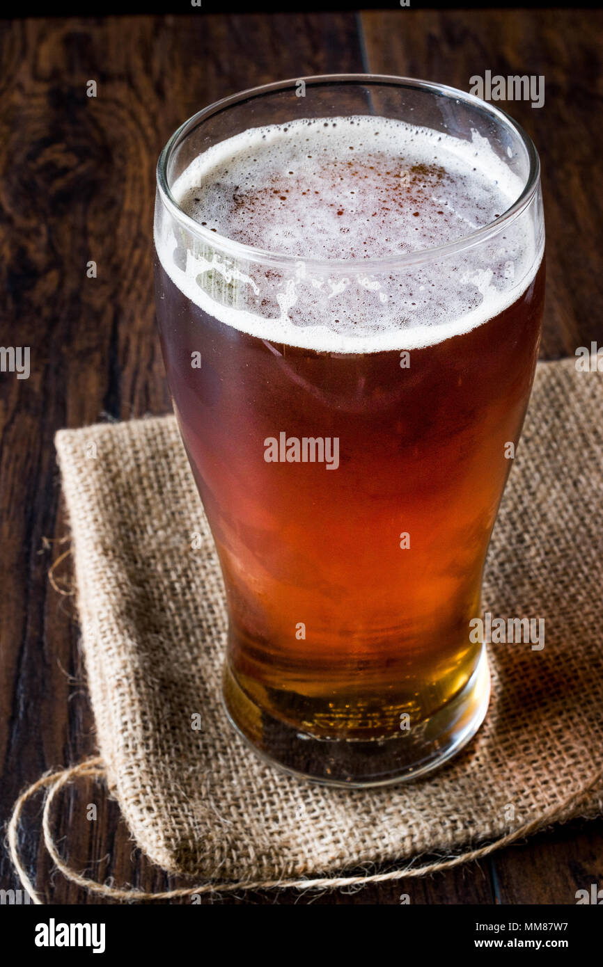 Download Cool Refreshing Red Amber Beer In Glass Beverage Concept Stock Photo Alamy PSD Mockup Templates