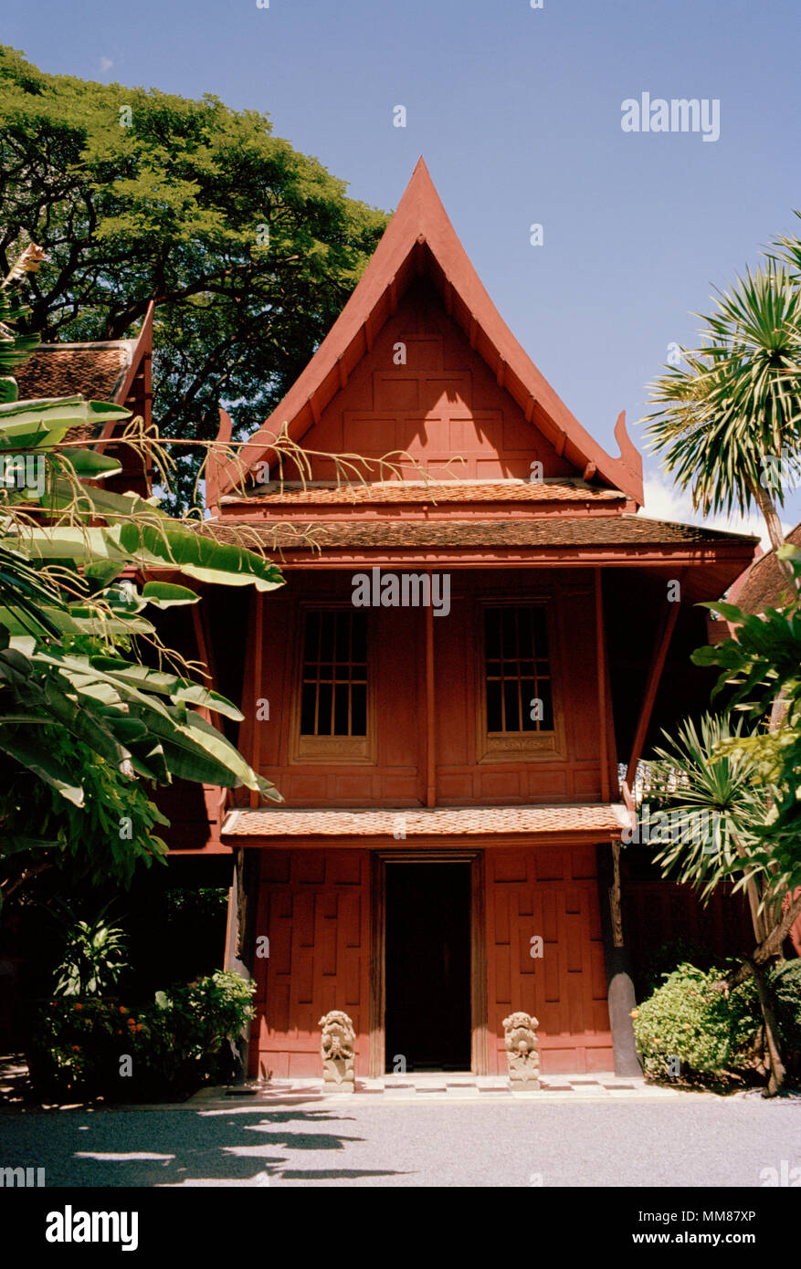 Jim Thompson House in Bangkok in Thailand in Southeast Asia Far East. History Historical Building Architecture Travel Stock Photo