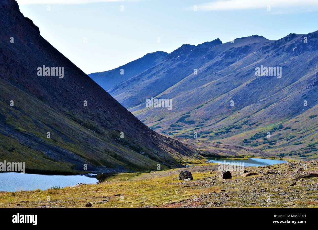 Mountains above Anchorage, Alaska Stock Photo