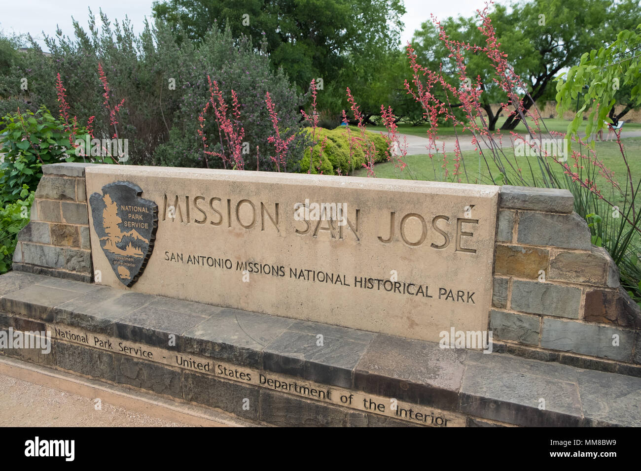 Mission San Jose San Antonio Texas Stock Photo