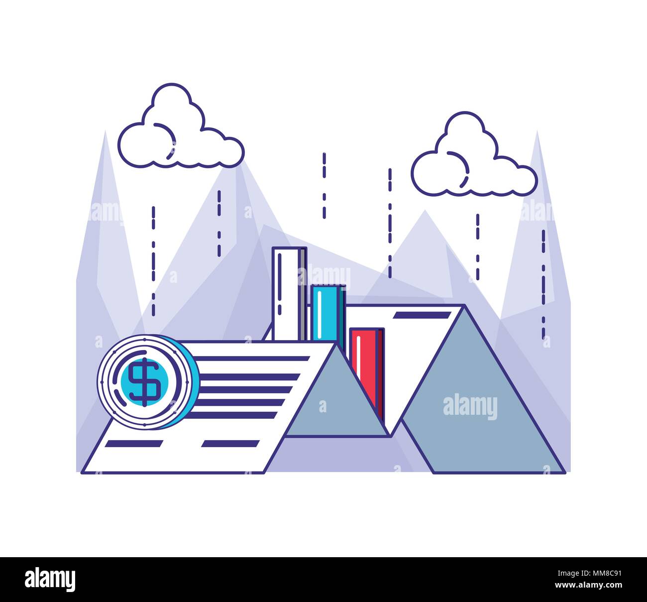 financial technology set icons vector illustration design Stock Vector ...