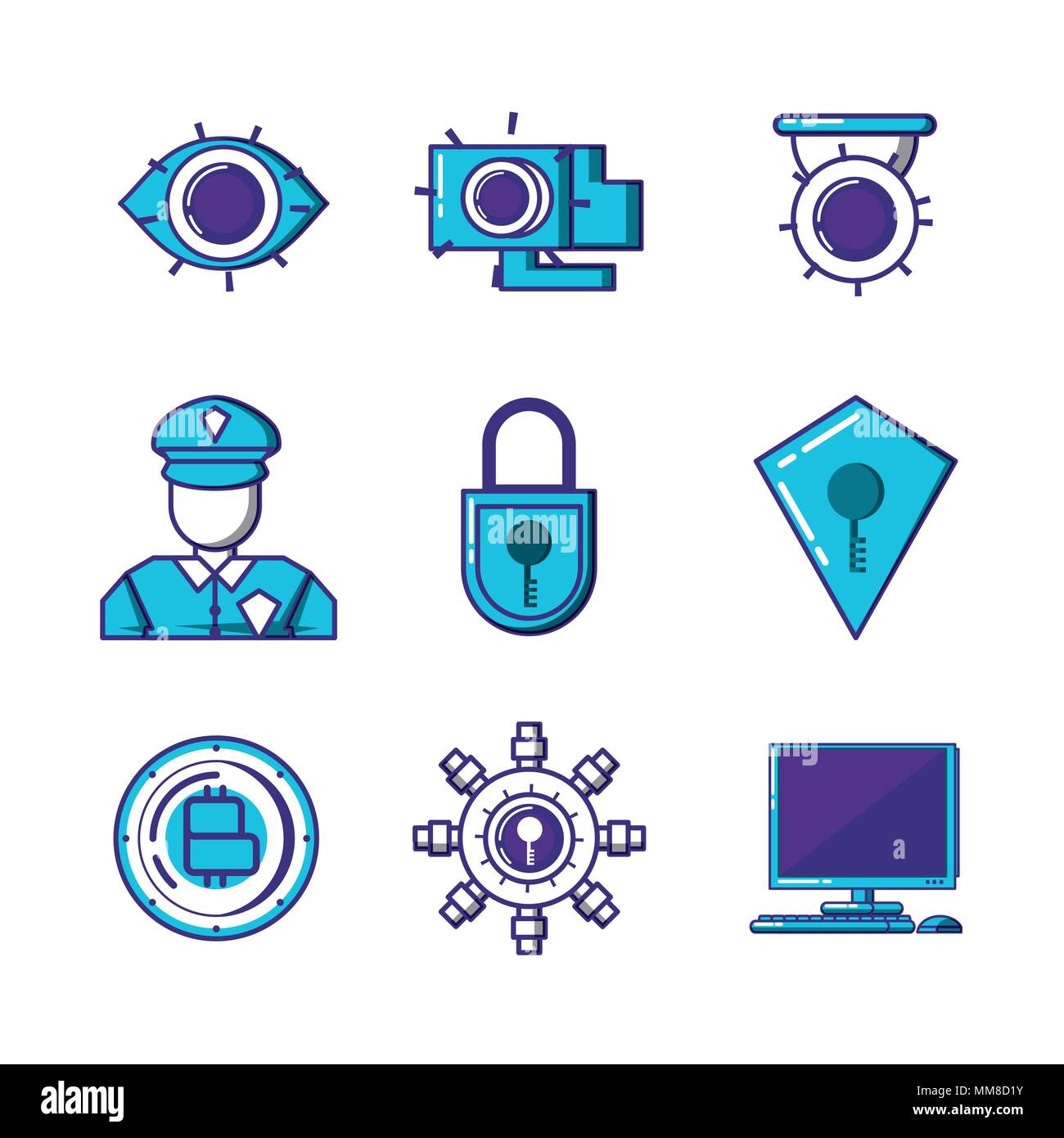 financial technology security icons vector illustration design Stock ...