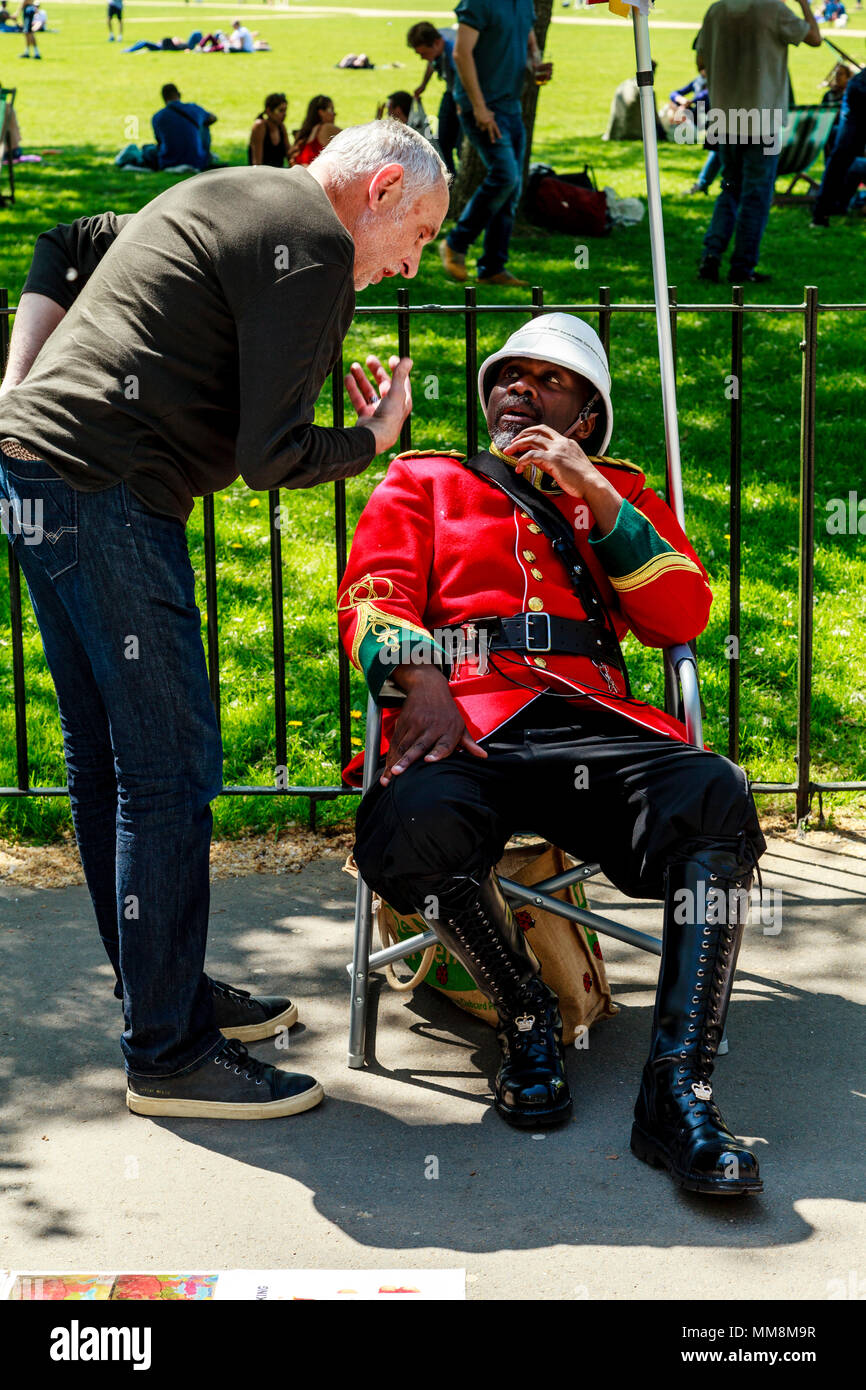 Colourful Characters At Speakers Corner, Hyde Park, London, England Stock Photo