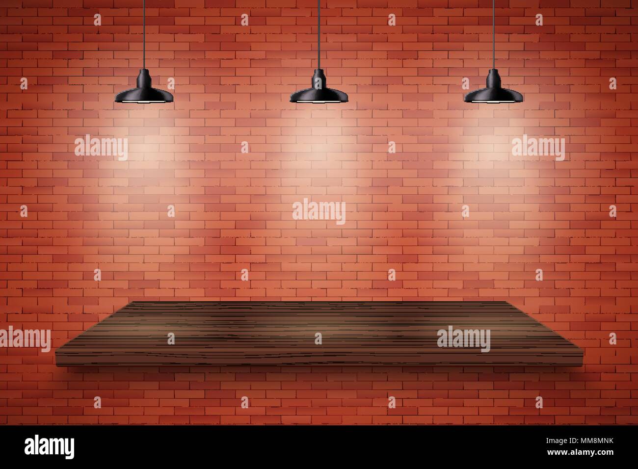 Black and white Presentation platform Stock Vector