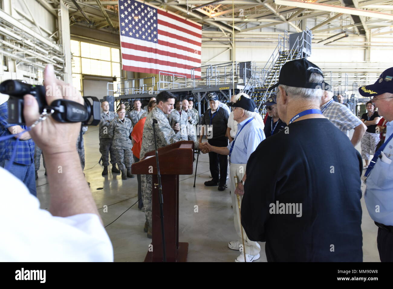 Over 90 members of the 317th Veterans Group toured the Charlotte Air