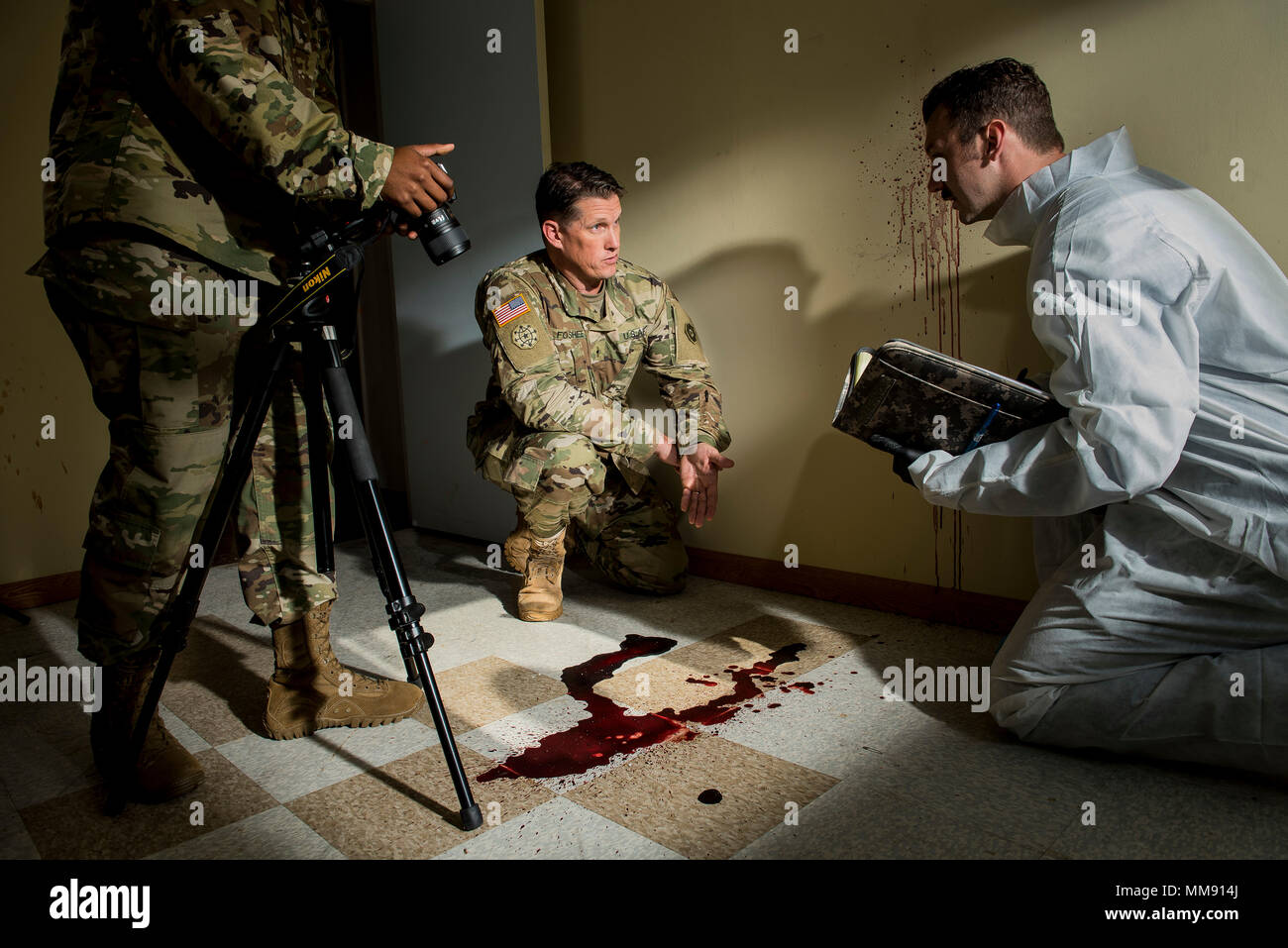 Special Agent John Foshee, a warrant officer with the 307th Military