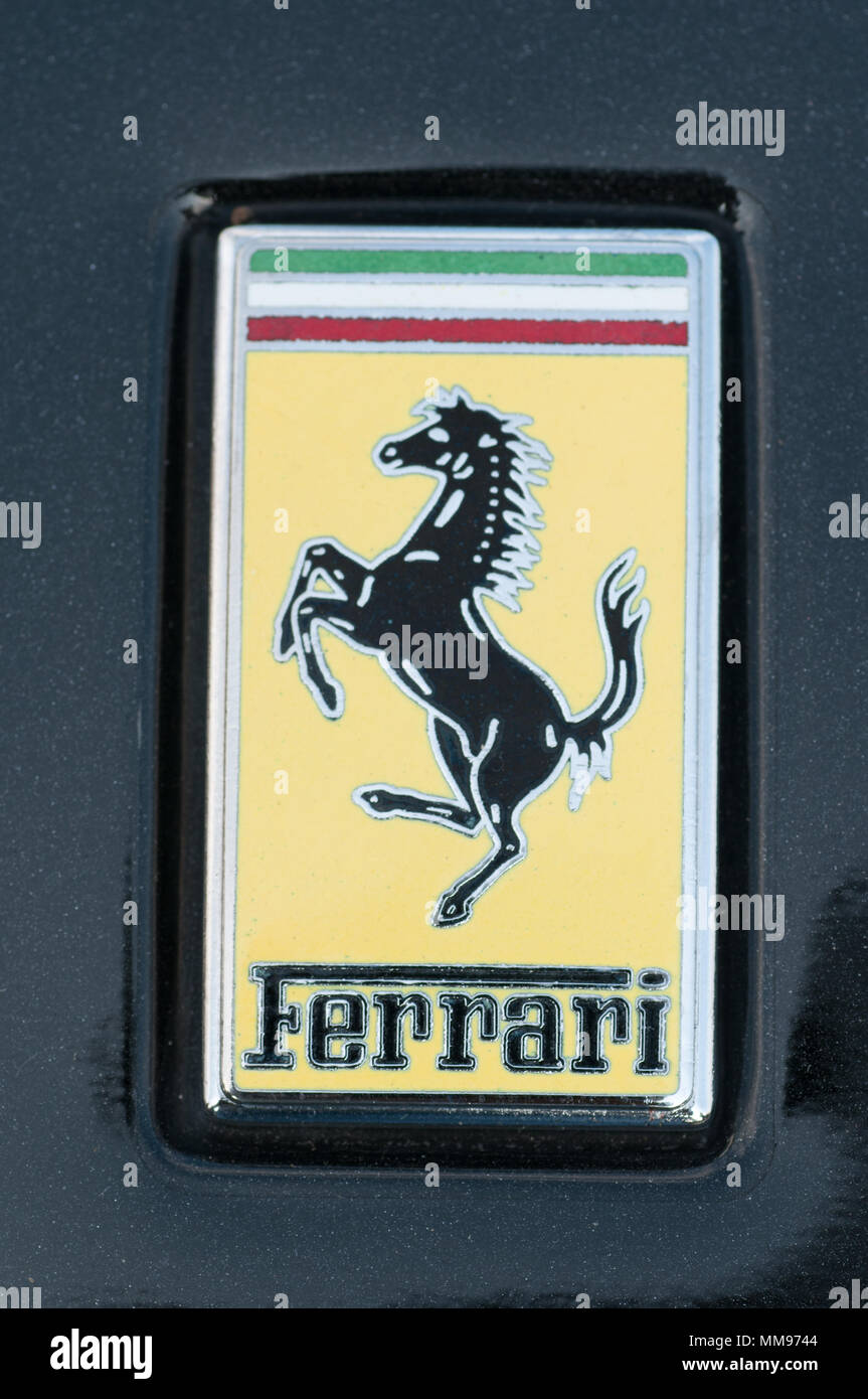 Ferrari Car mark Stock Photo