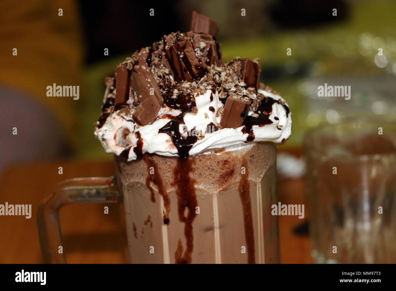 choclate milkshake Stock Photo