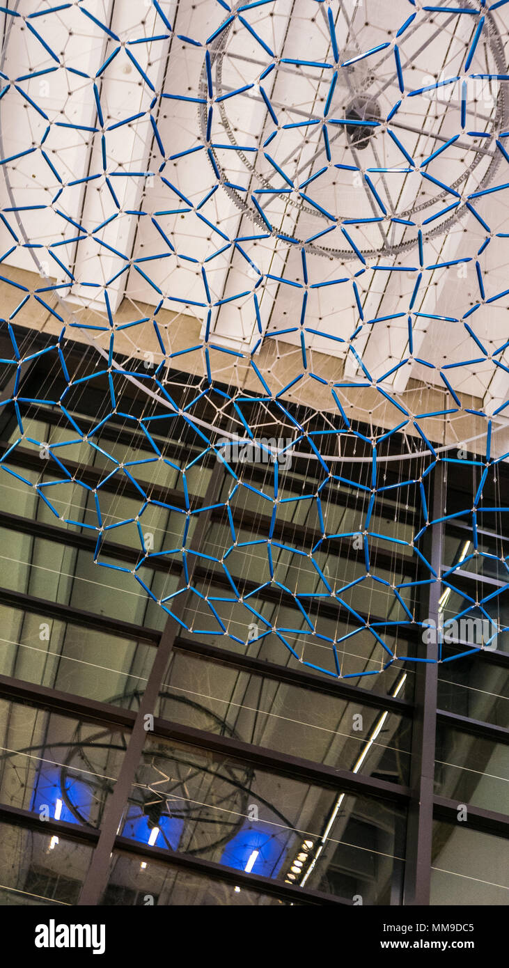 River Loom sculpture in the Yawkey Gallery on the Charles River
