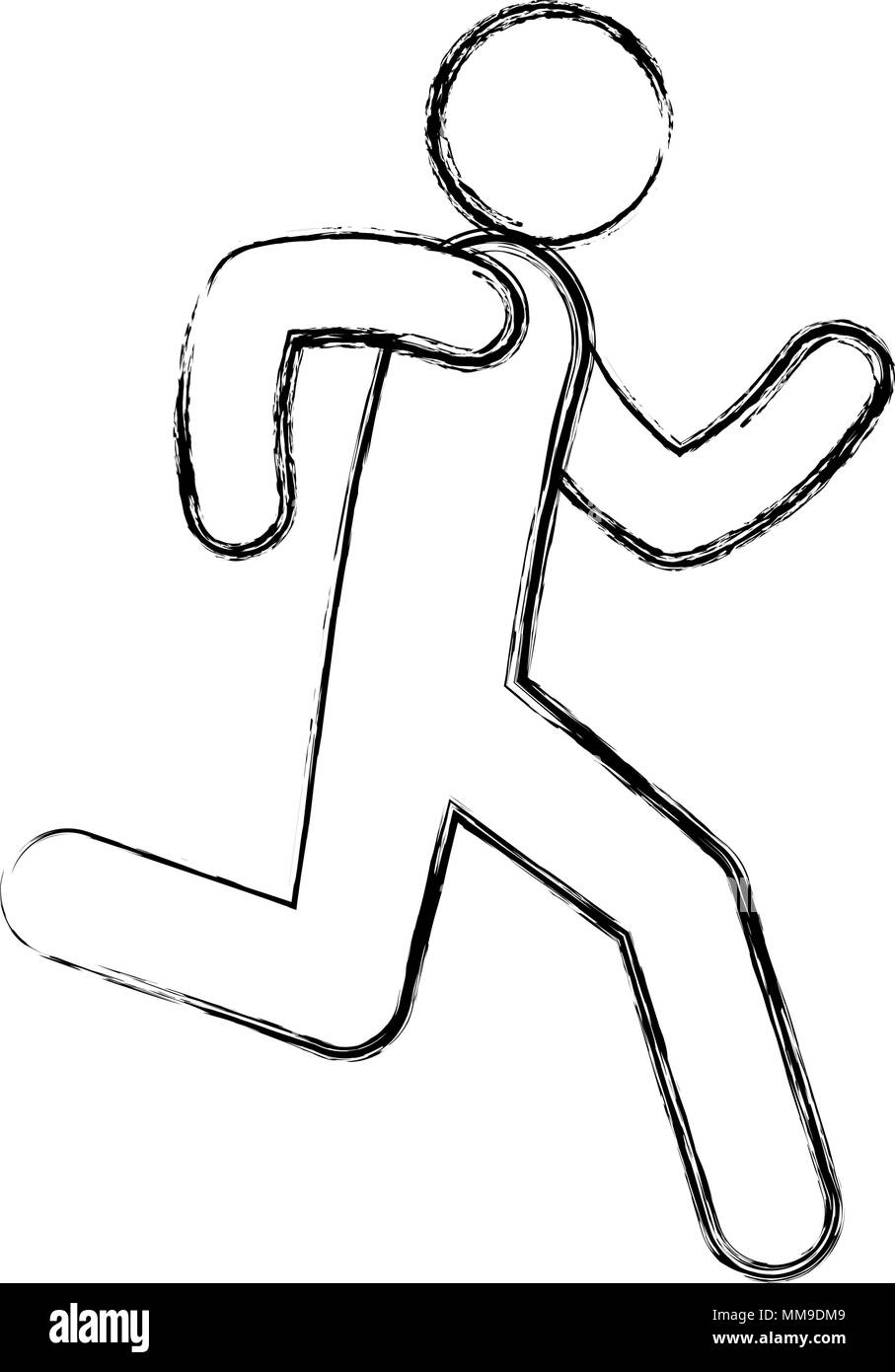 figure human running silhouette avatar Stock Vector Image & Art - Alamy