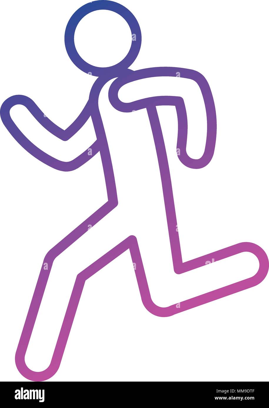 figure human running silhouette avatar Stock Vector Image & Art - Alamy
