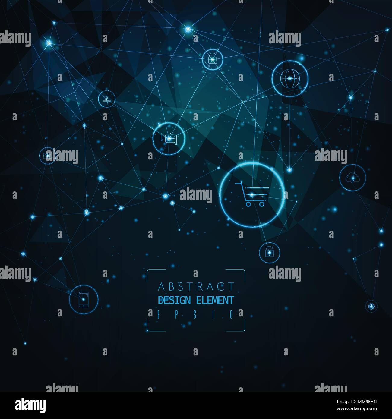 Social network connection and interaction concept . Mixed media. Stock Vector