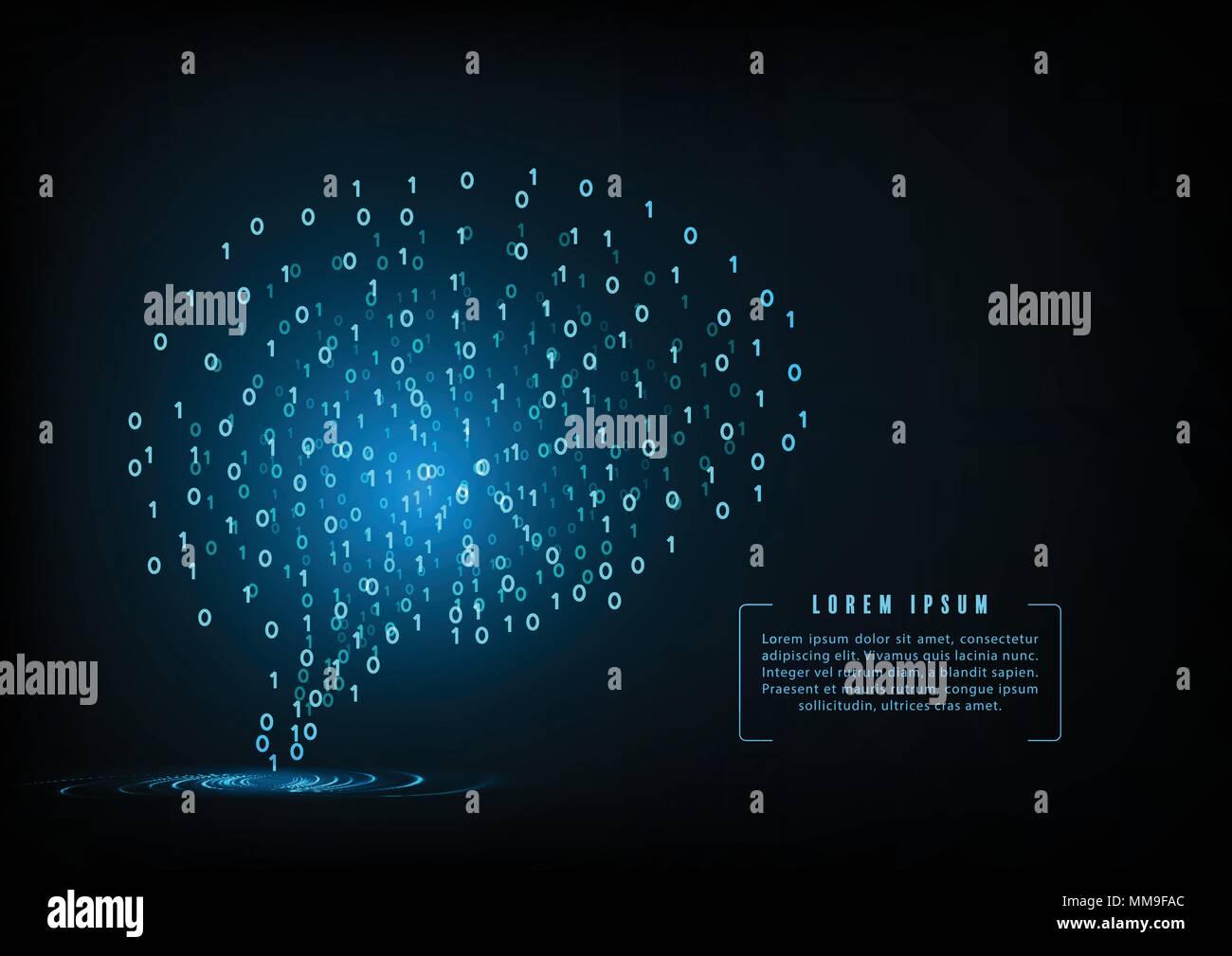 Creative concept of the human brain, vector illustration Stock Vector ...