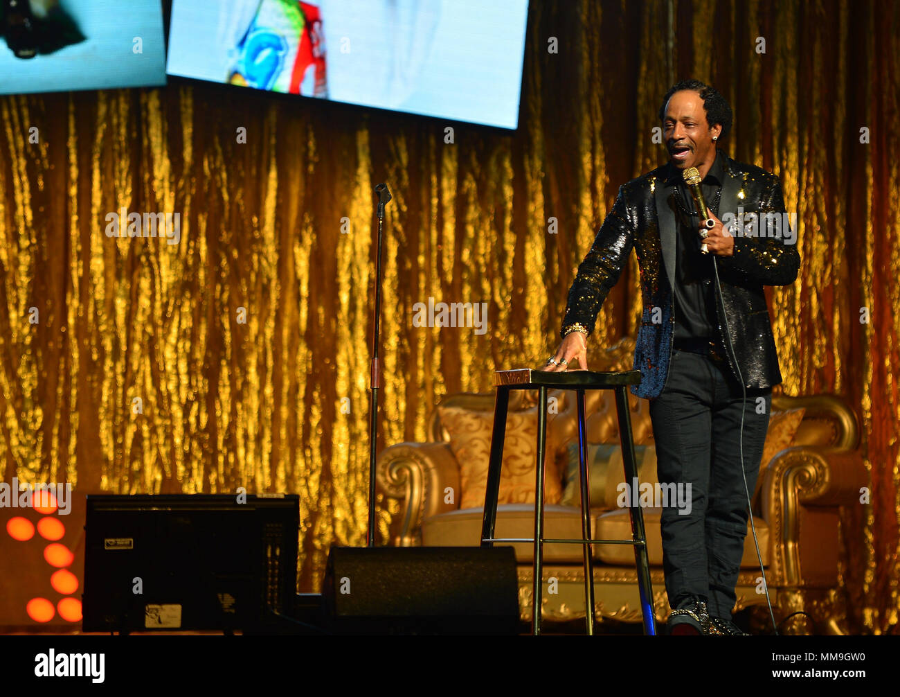 Katt Williams 11:11 RNS World Tour at James L Knight Center in Hollywood, Florida  Featuring: Katt Williams Where: Miami, Florida, United States When: 07 Apr 2018 Credit: JLN Photography/WENN.com Stock Photo