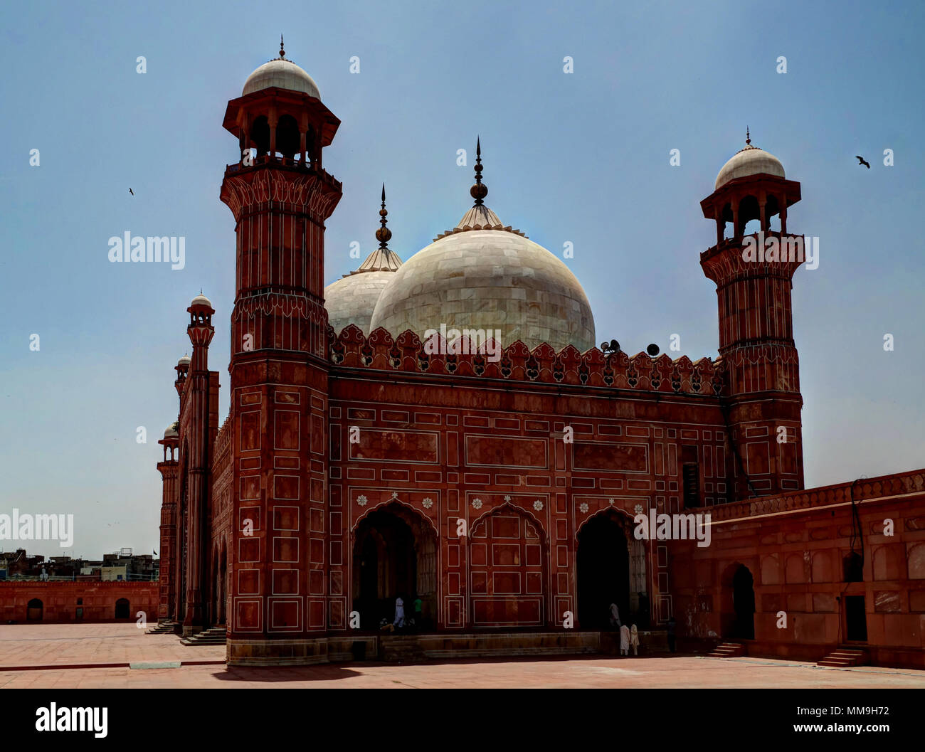 Prayer Hall of Badshahi or Imperial Mosque, Lahore, Pakistan Stock ...