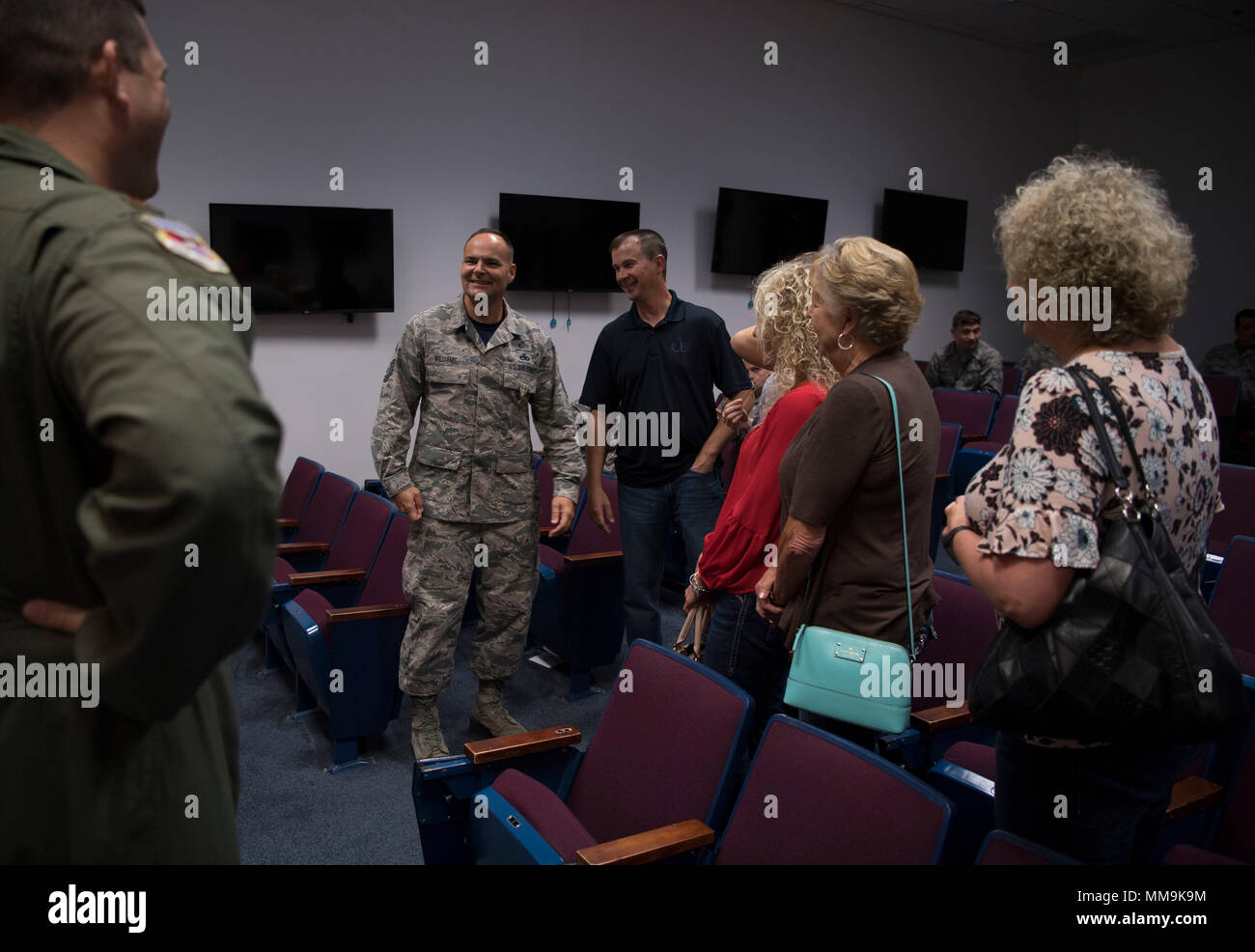 U S Air Force Senior Master Sgt Kevan Williams a safety technician