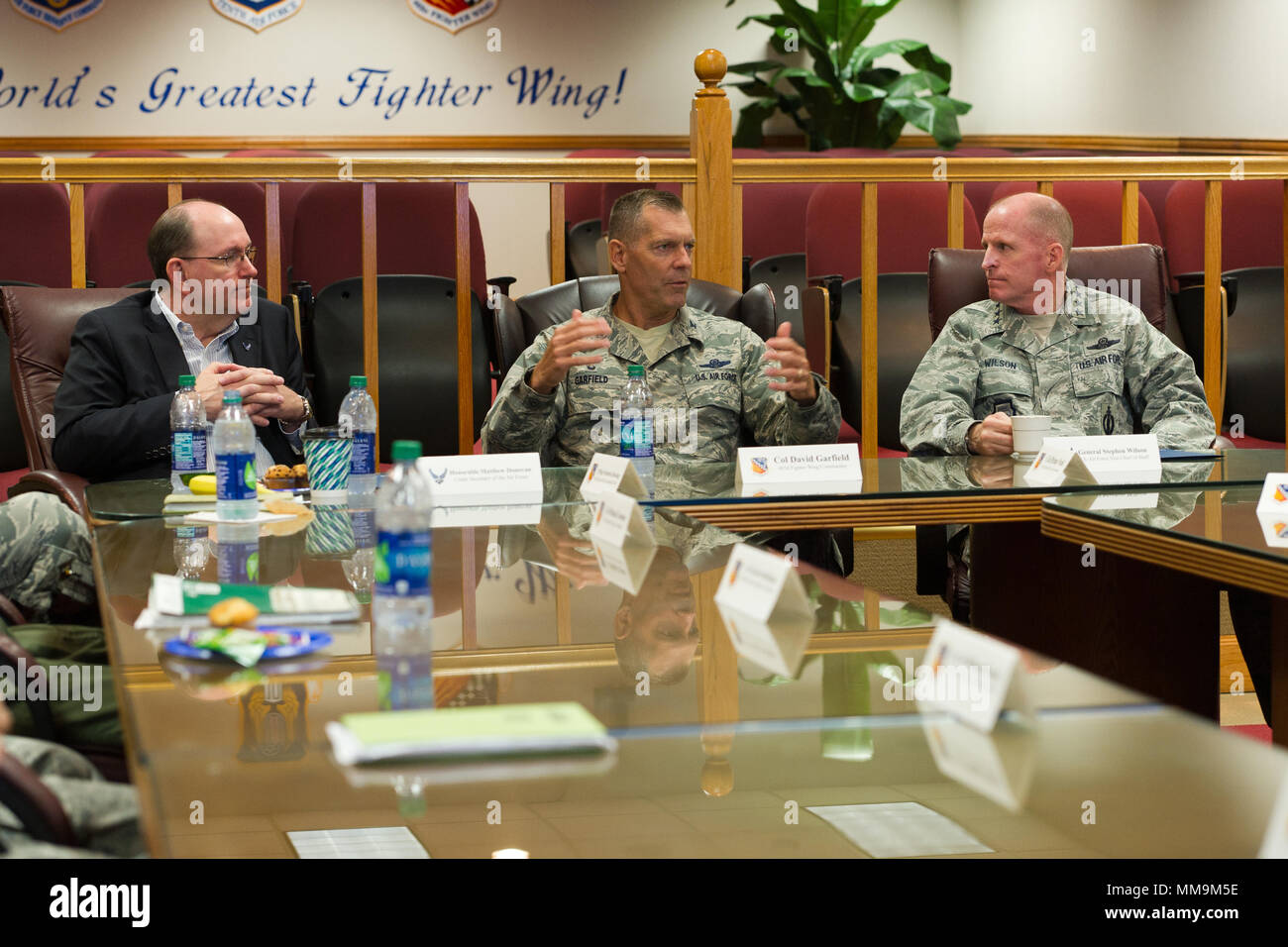 Under Secretary of the Air Force Matthew Donovan and the Vice Chief of ...