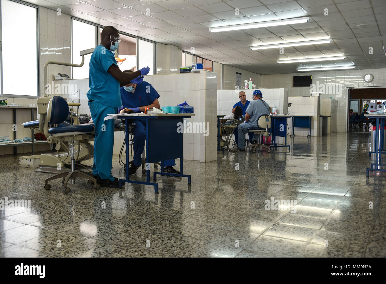 A team comprised of U.S. Army dentists from the Joint Task ForceBravo