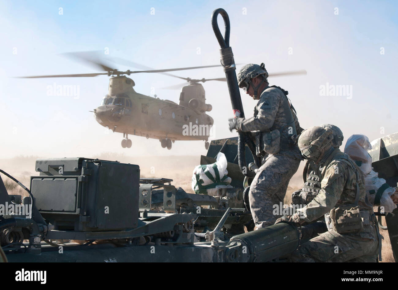 Soldiers with 2nd Battalion, 3rd Artillery Regiment, Division Artillery ...