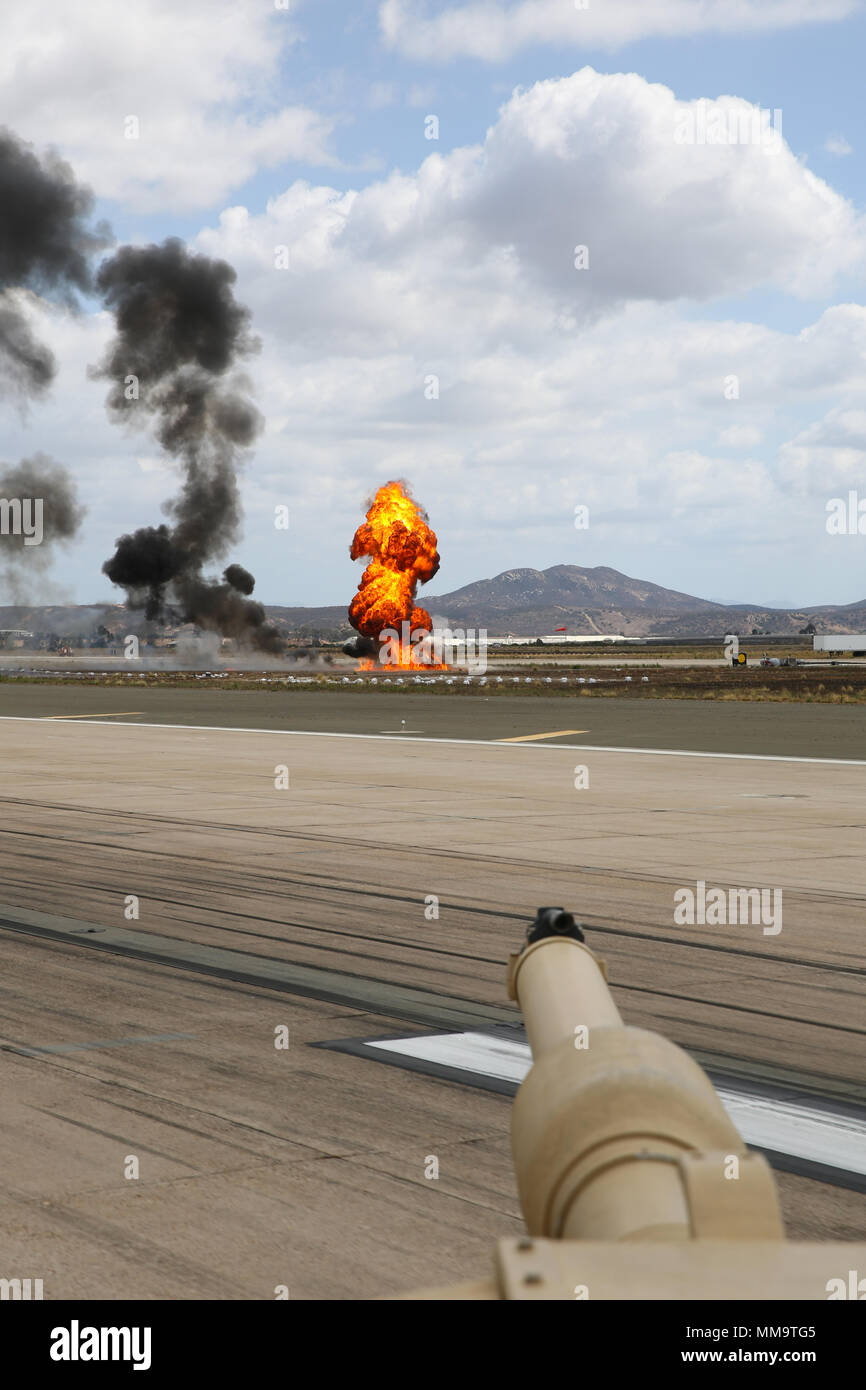 The Marine air-ground task force demonstration at the 2017 Marine Corps ...